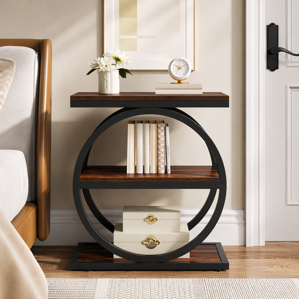 Arcwood Geometric Side Table
