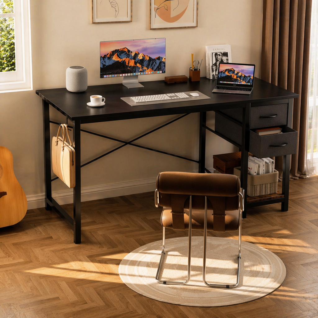 Oakridge Modern Desk (Adjustable Drawers)