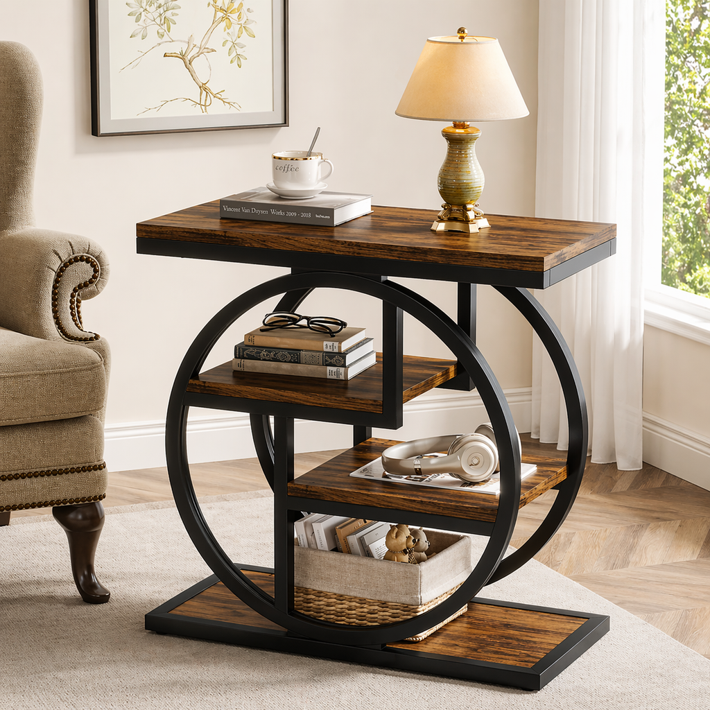 Arcwood Geometric Side Table