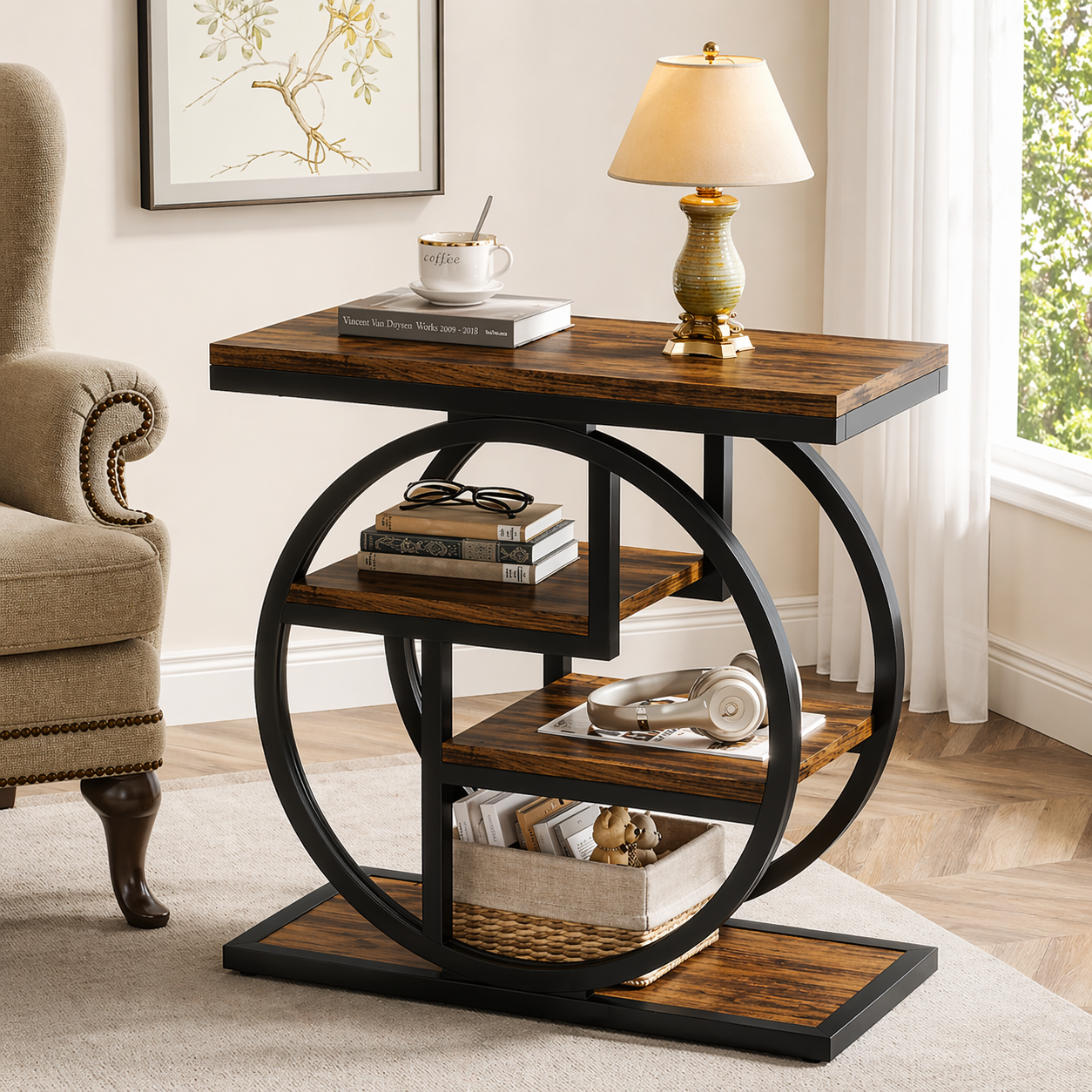 Arcwood Geometric Side Table
