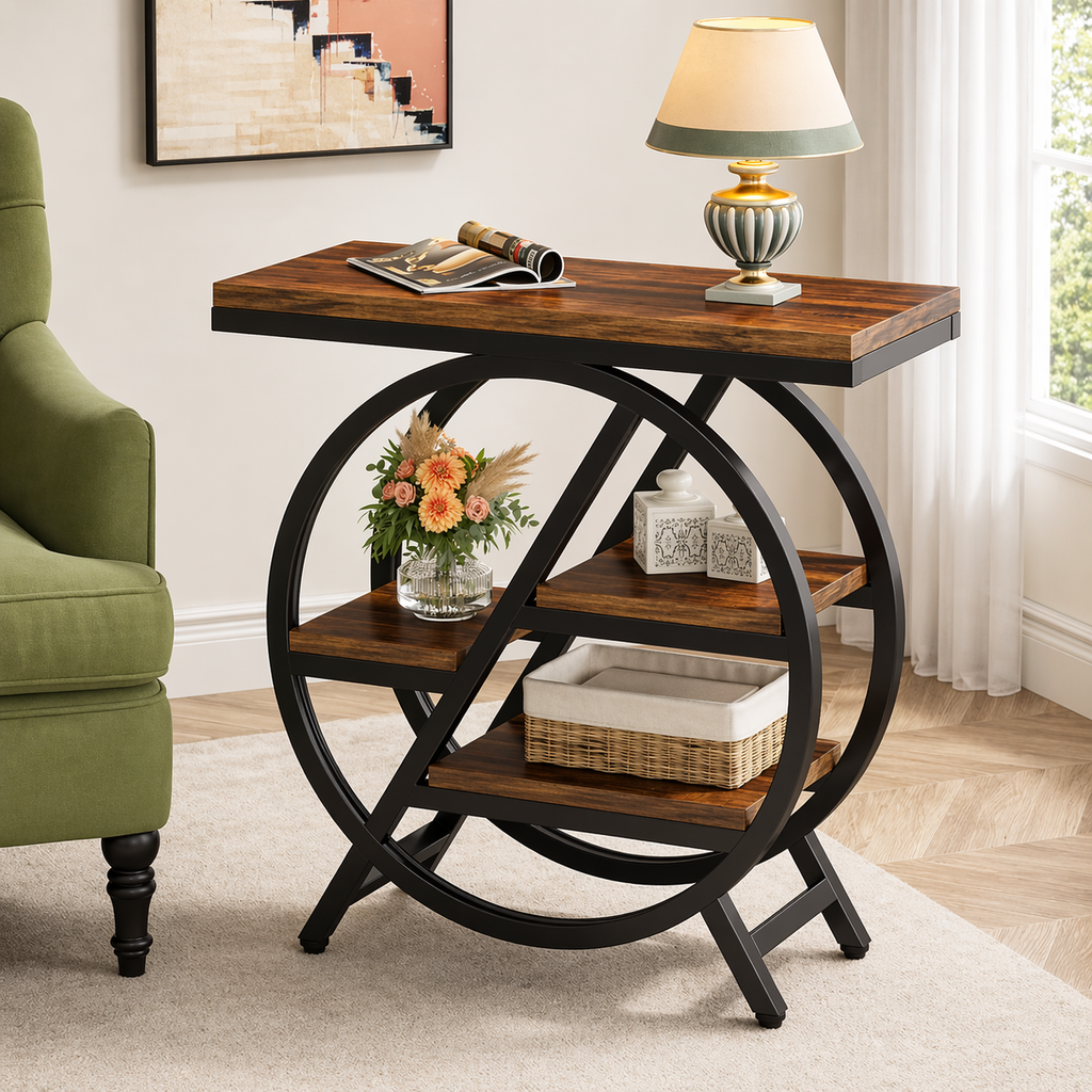 Arcwood Geometric Side Table
