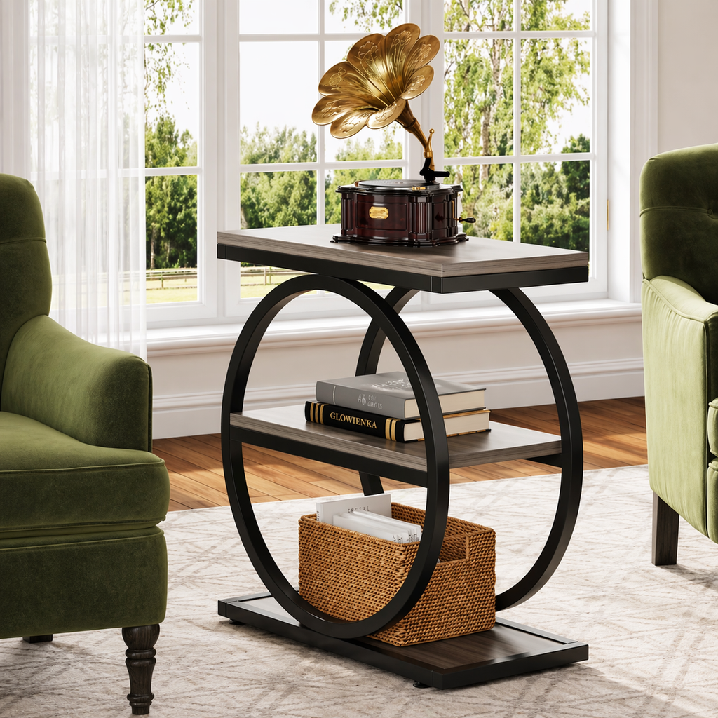 Arcwood Geometric Side Table