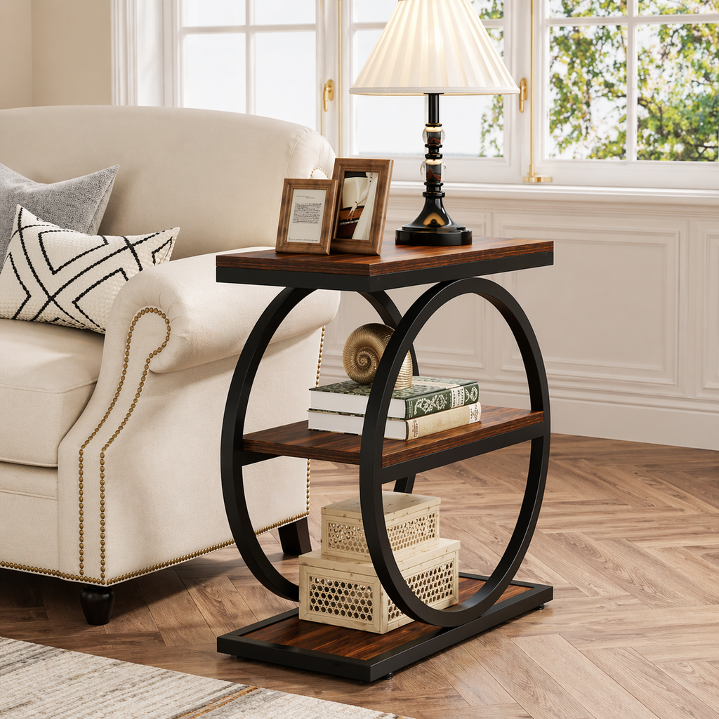 Arcwood Geometric Side Table