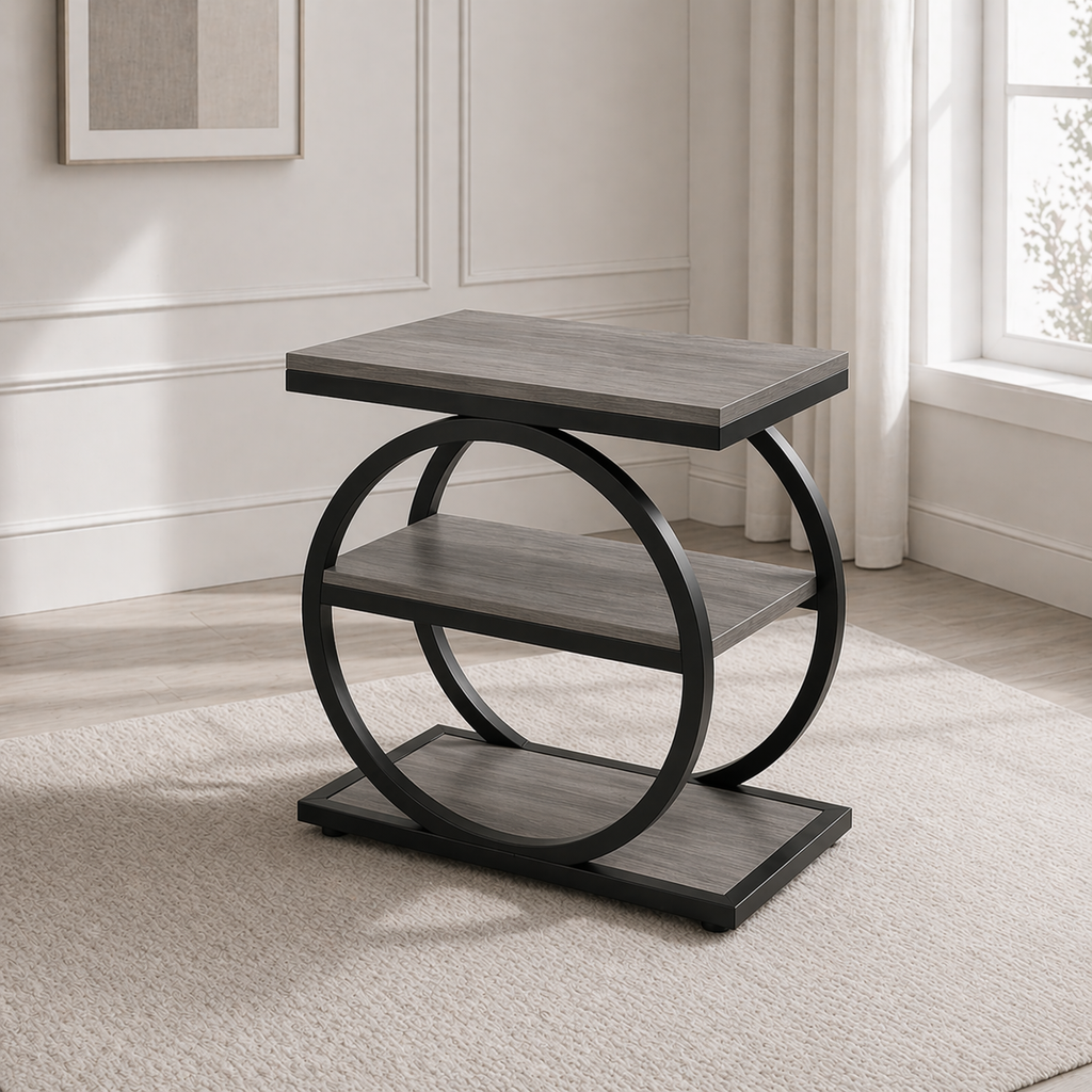 Arcwood Geometric Side Table