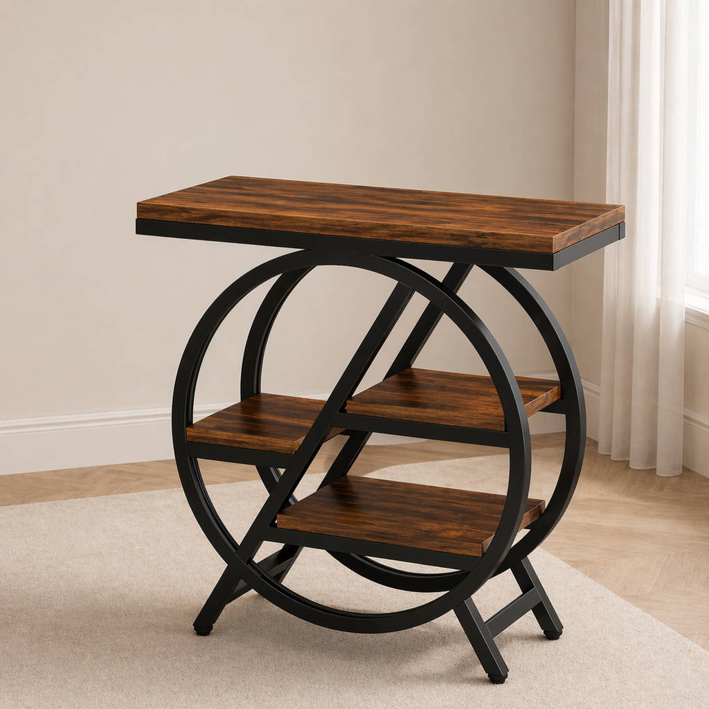 Arcwood Geometric Side Table