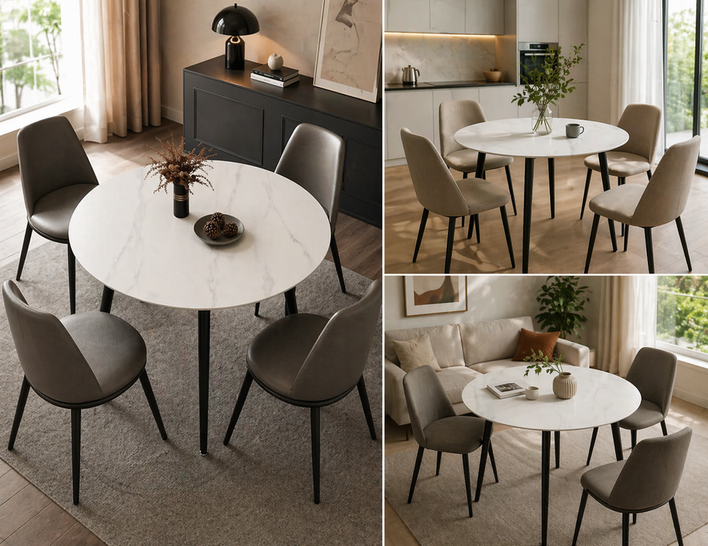Marble Rounded Dinner Table