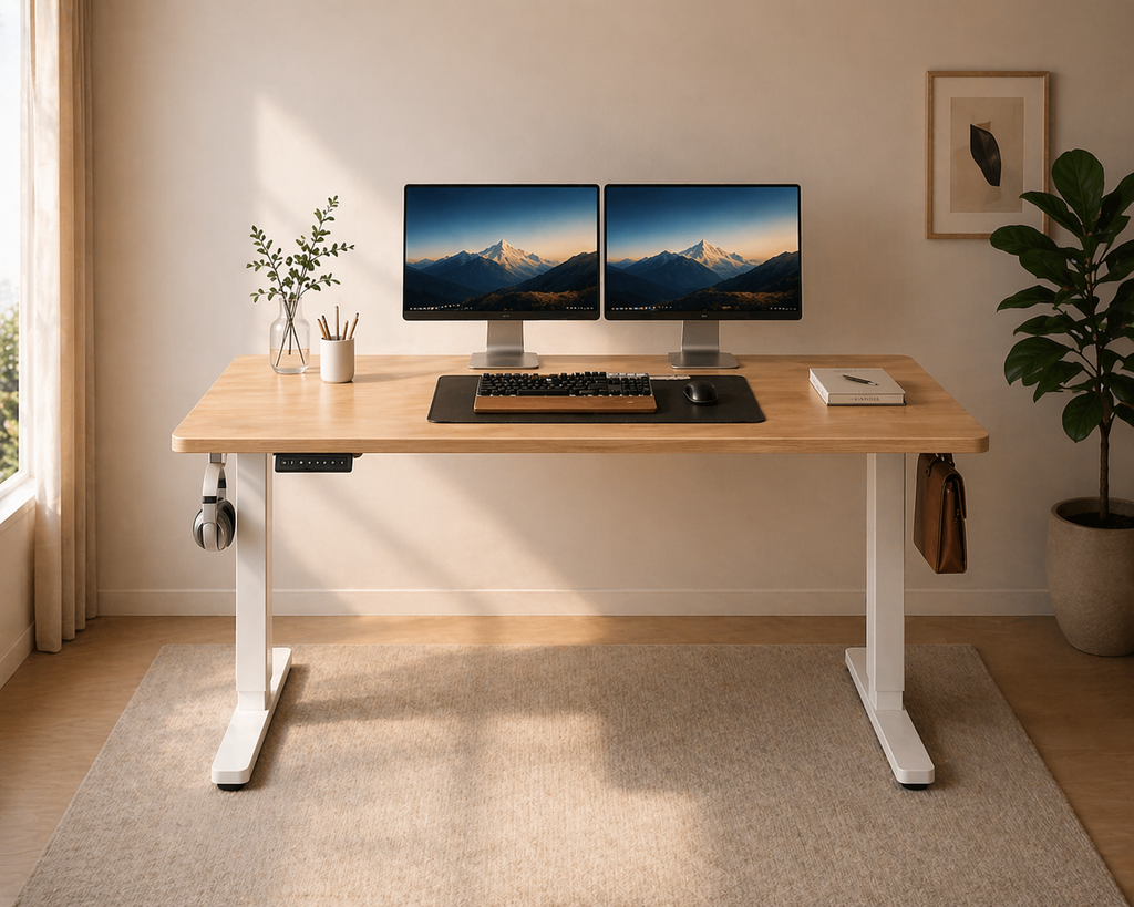 FlexRise Electric Desk - Ergonomic Sit-to-Stand Workstation (48x28 Inches)