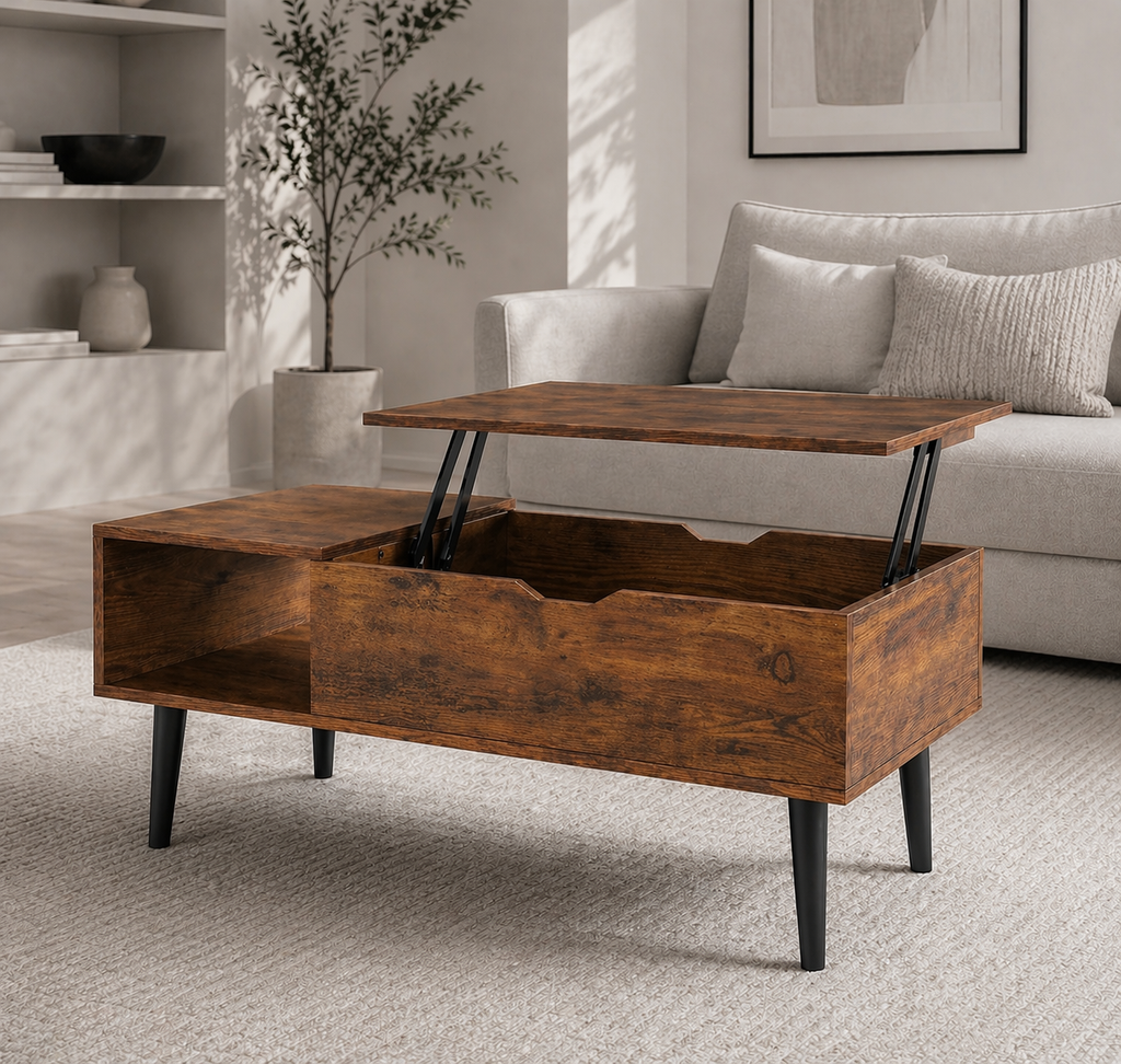 Nordlift Adjustable Storage Shelf Coffee Table
