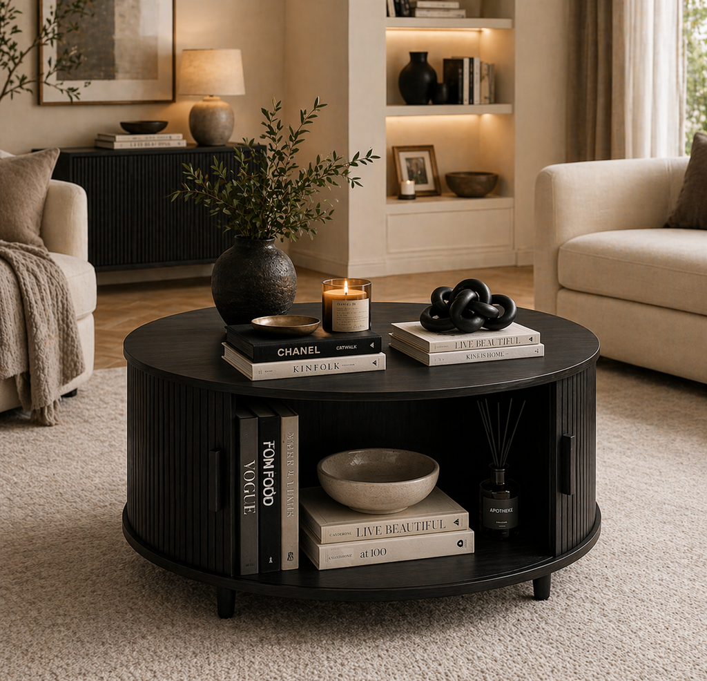 Fluted Drum Coffee Table