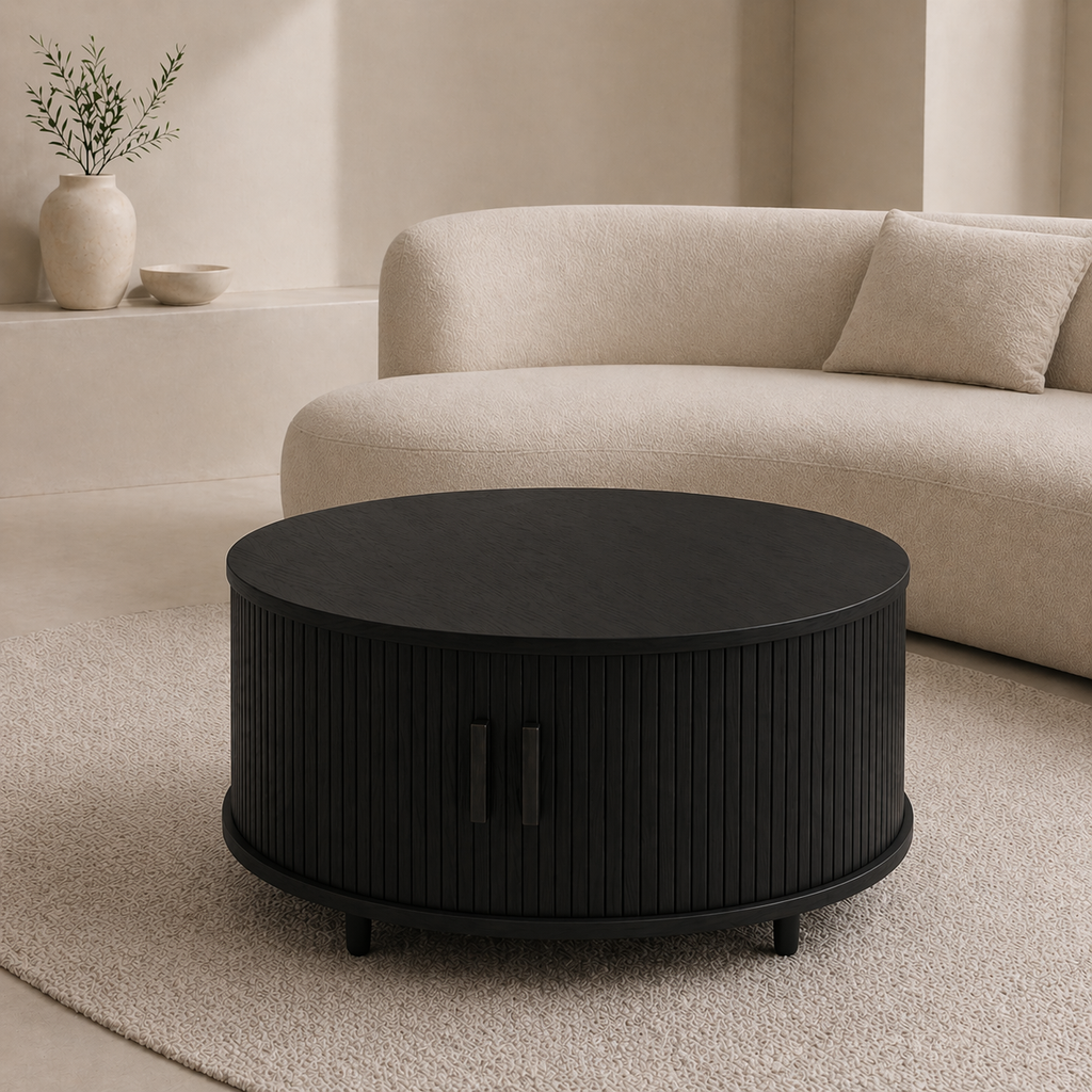 Fluted Drum Coffee Table